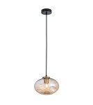 Pendant lamps - ITALUX Hatella Pendant E27 1x40W Copper/Black PND-112038-1-BRO+AMB - product 2