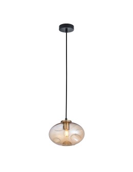 ITALUX Hatella Wisząca E27 1x40W Miedziany/Czarny PND-112038-1-BRO+AMB - produkt 2