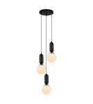 Pendant lamps spheres - ITALUX Aldeva Pendant E27 3x40W Black PND-02340-3S-BK - product 2