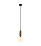 Pendant lamps spheres - ITALUX Aldeva Pendant E27 1x40W Black/Brown PND-02340-1S-BRO - product 2