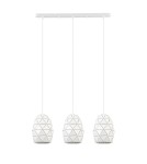 Pendant lamps on a strip - ITALUX Harley Pendant E27 3x40W White MDM-3480/3 W - product 2