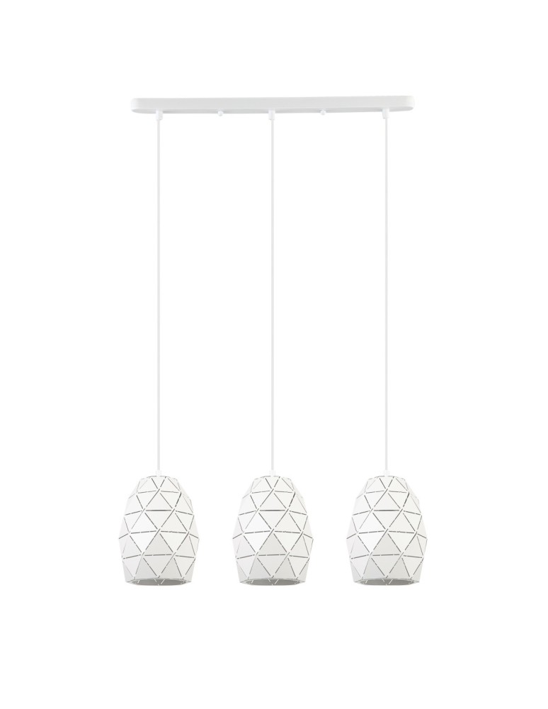 Pendant lamps on a strip - ITALUX Harley Pendant E27 3x40W White MDM-3480/3 W - product kolory-swiatla.pl 2