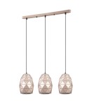 Pendant lamps on a strip - ITALUX Harley Pendant E27 3x40W Gold MDM-3480/3 GD - product 2