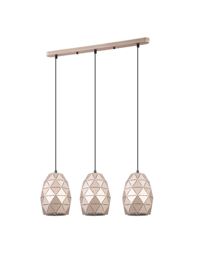 Pendant lamps on a strip - ITALUX Harley Pendant E27 3x40W Gold MDM-3480/3 GD - product kolory-swiatla.pl 2