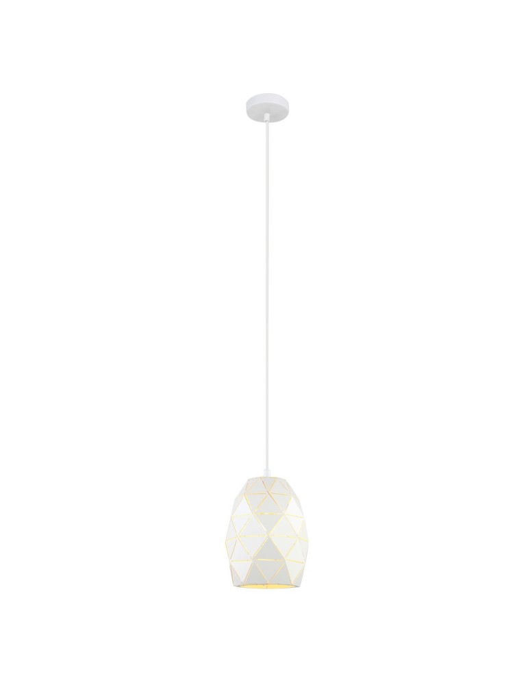 Pendant lamps - ITALUX Harley Pendant E27 1x40W White MDM-3480/1 W - product kolory-swiatla.pl 2