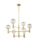 Scandinavian style chandeliers - ITALUX Veva Pendant E27 6x40W Gold Matte MDM3339/6 GD - product 2