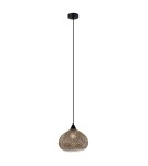 Pendant lamps - ITALUX Lorean Pendant E27 1x60W Chrome/Black MDM-3330/1 BK+SL - product 2