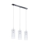 Pendant lamps - ITALUX Max Pendant E27 3x60W Chrome MDM1957-3 - product 2