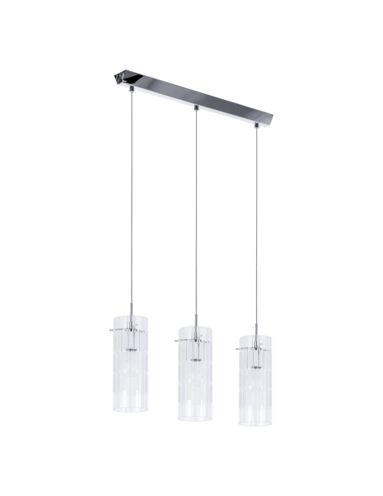 Pendant lamps - ITALUX Max Pendant E27 3x60W Chrome MDM1957-3 - product kolory-swiatla.pl 2