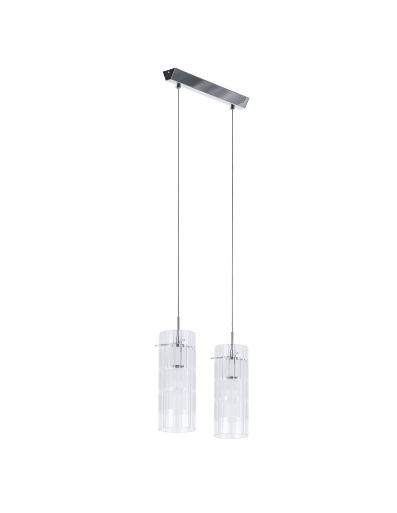Pendant lamps - ITALUX Max Pendant E27 2x60W Chrome MDM1957-2 - product kolory-swiatla.pl 2
