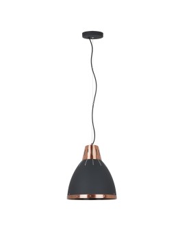 ITALUX Merton Pendant E27 1x60W Graphite/Red MD-HN8209 BK+RC - product 2