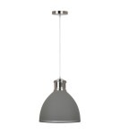 Pendant lamps - ITALUX Lola Pendant E27 1x60W Gray/Nickel MD-HN8100-GR+S.NICK - product 2
