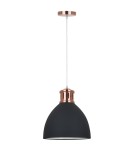Pendant lamps - ITALUX Lola Pendant E27 1x60W Graphite/Red MD-HN8100-BK+RC - product 2