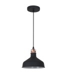 Pendant lamps - ITALUX Hooper Pendant E27 1x60W Black/Red MD-HN8049M-B+RC - product 2