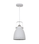 Pendant lamps - ITALUX Franklin Pendant E27 1x60W White/Nickel MD-HN8026M-WH+S.NICK - product 2