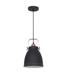 Pendant lamps - ITALUX Franklin Pendant E27 1x60W Graphite/Red MD-HN8026M-B+RC - product 2