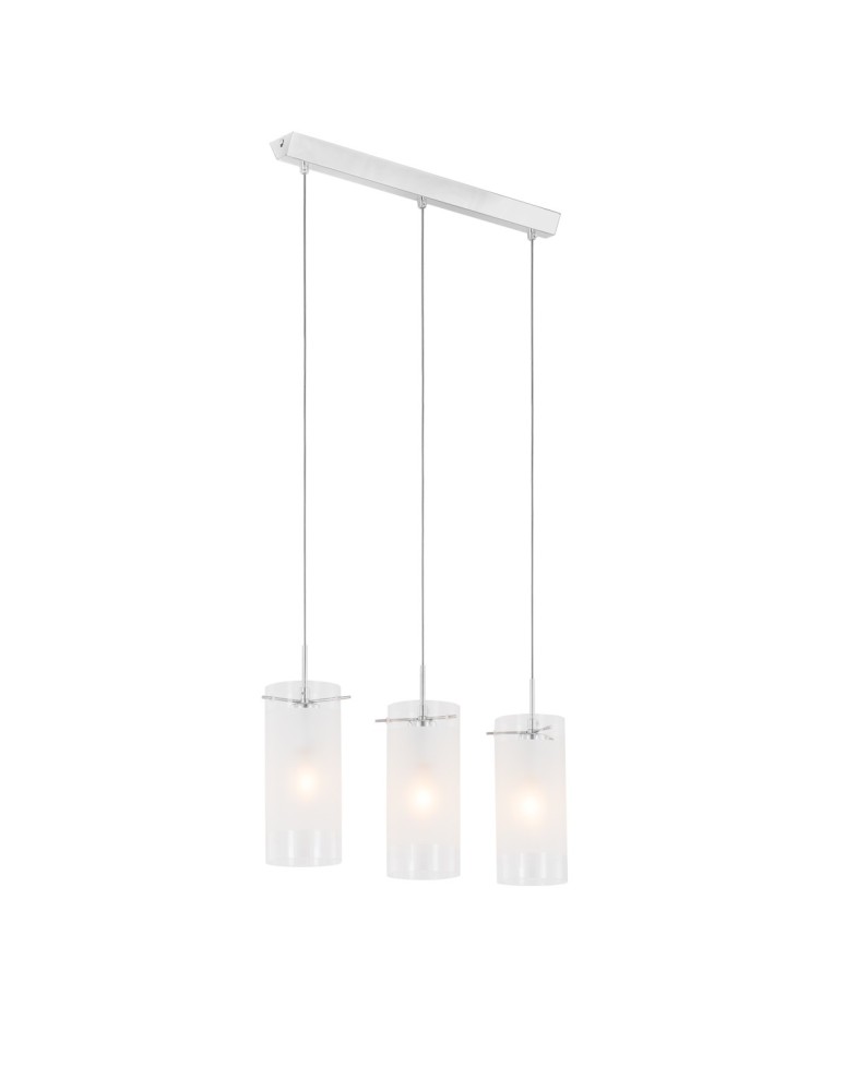 Pendant lamps - ITALUX Blend Pendant E27 3x60W Chrome MDF9489/3 - product kolory-swiatla.pl 2