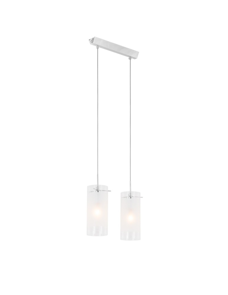 Pendant lamps - ITALUX Blend Pendant E27 2x60W Chrome MDF9489/2 - product kolory-swiatla.pl 2