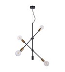 Pendant lamps - ITALUX Edmond Pendant E27 4x60W Black/Gold MD-BR-262002-D4-G/B - product 2