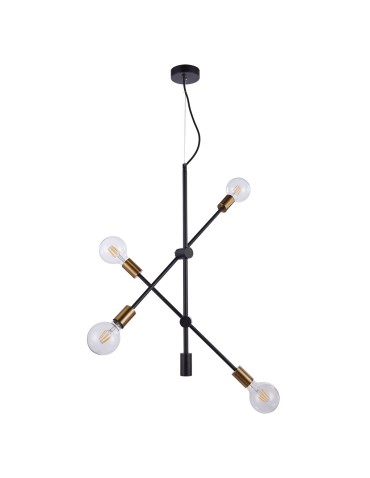 ITALUX Edmond Pendant E27 4x60W Black/Gold MD-BR-262002-D4-G/B - product 2