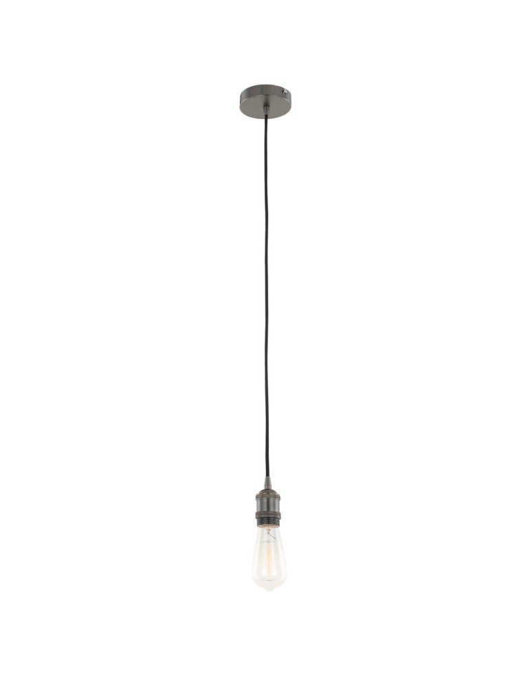 Pendant lamps bulbs - ITALUX Classo Pendant E27 1x60W Black DS-M-034 MATT BLACK - product kolory-swiatla.pl 2