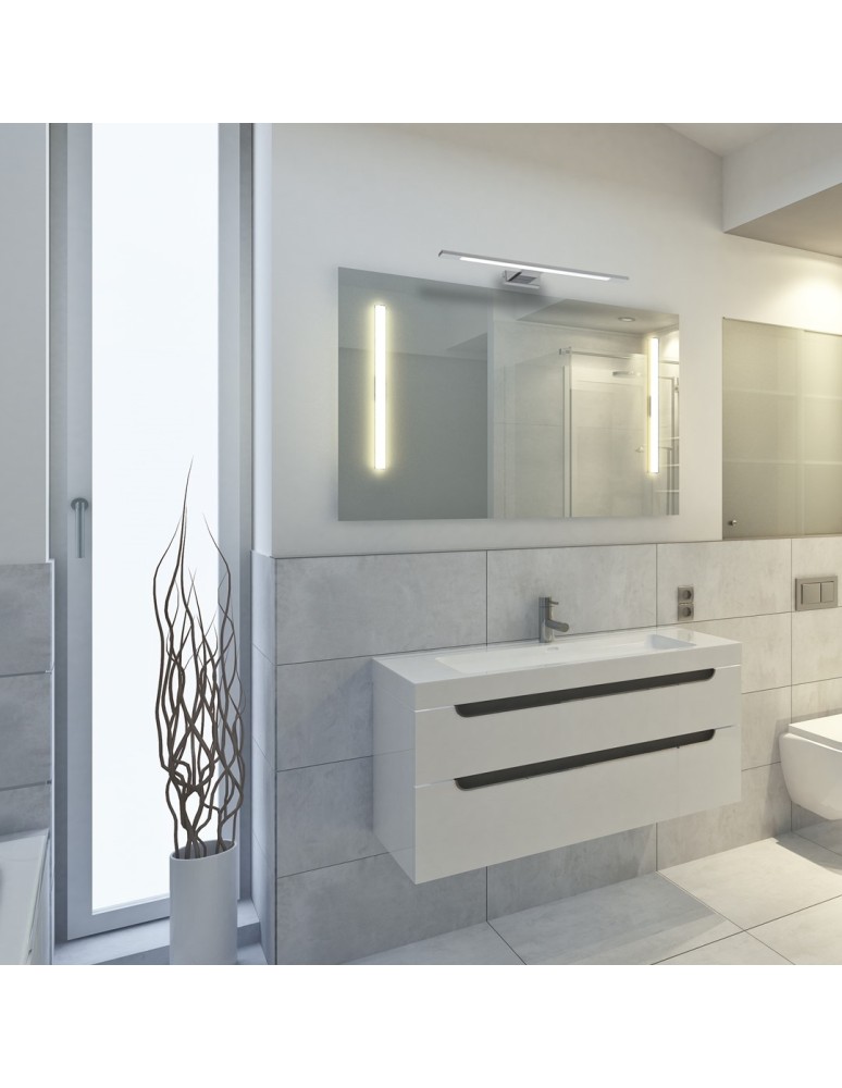 Bathroom wall lamps - Milagro SHINE CHROME wall lamp 40cm 7W LED ML030 - product kolory-swiatla.pl 5