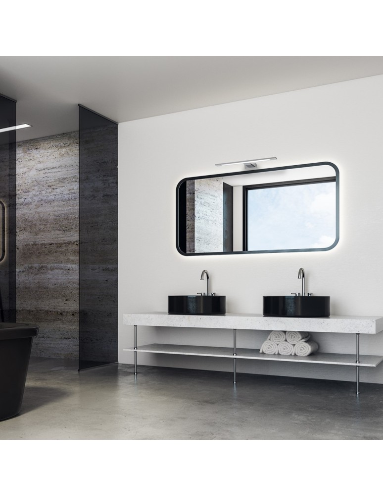 Bathroom wall lamps - Milagro SHINE CHROME wall lamp 40cm 7W LED ML030 - product kolory-swiatla.pl 7