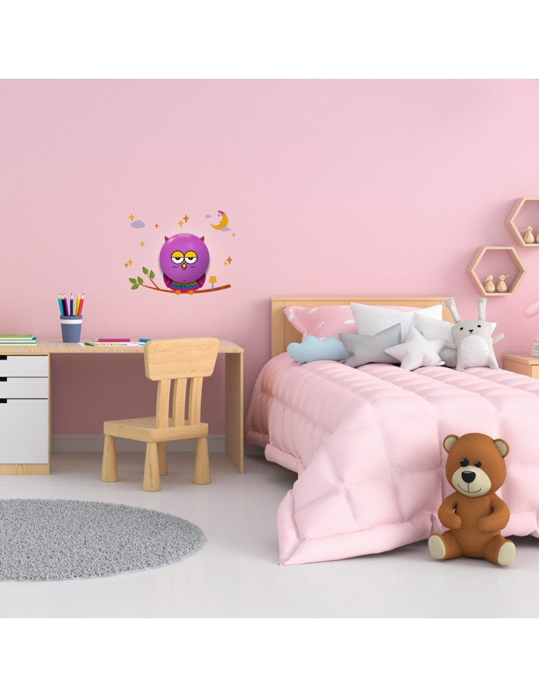 Bedside lamp for children's room - Milagro CHILDREN'S LAMP OWL 0,6W LED ML112 - product kolory-swiatla.pl 3