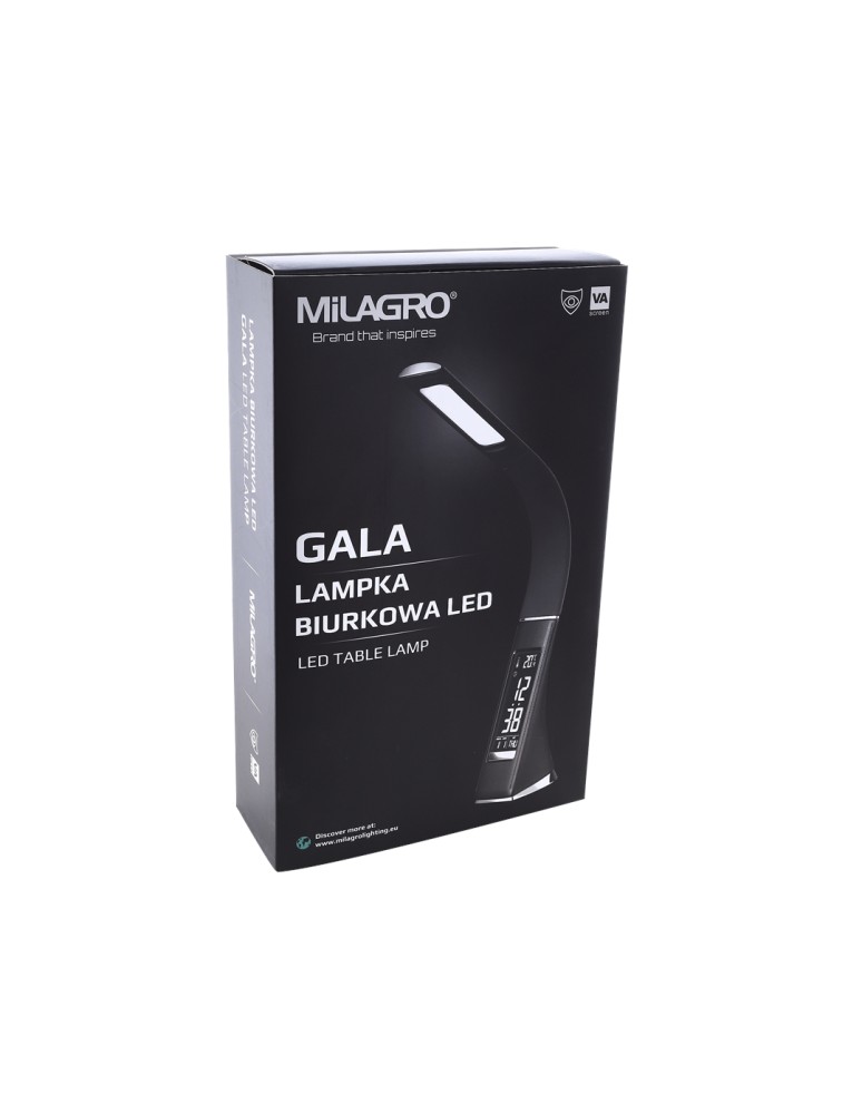 Desk lamps - Milagro desk lamp GALA 6W LED BLACK ML140 - product kolory-swiatla.pl 7