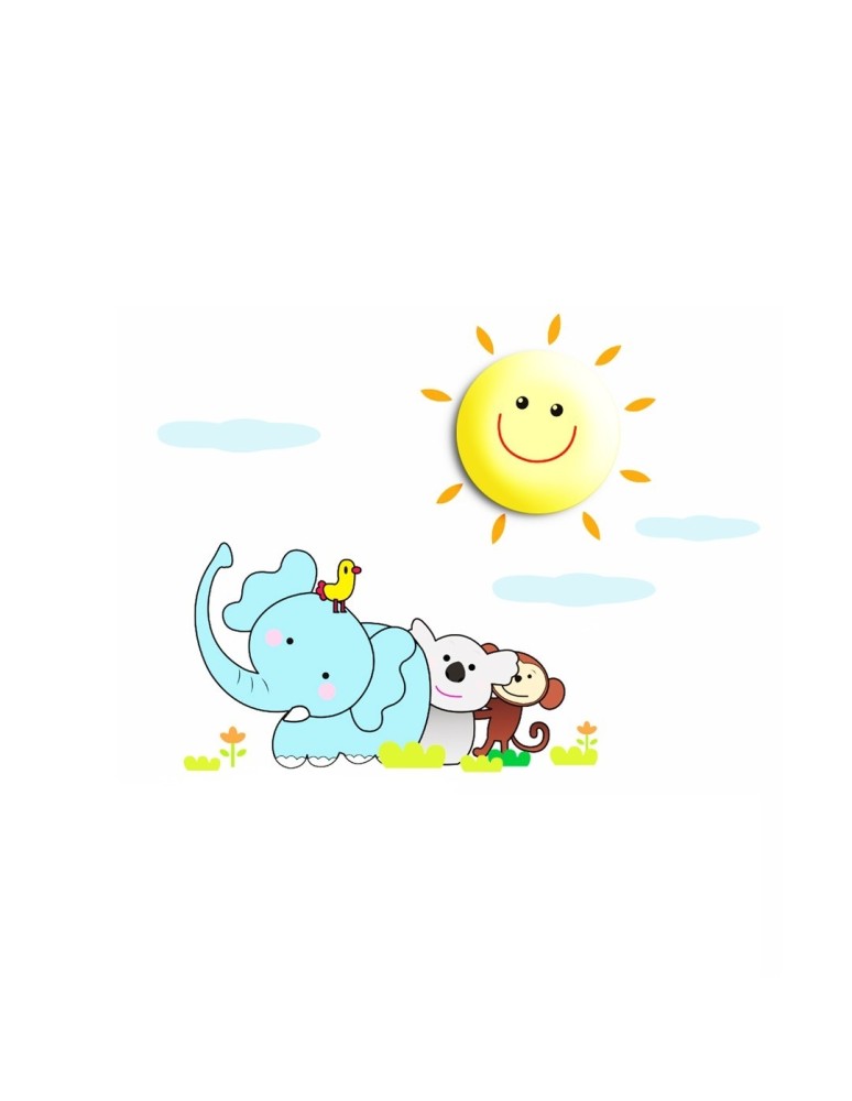 Bedside lamp for children's room - Milagro SUNNY 0.6W LED children's lamp ML143 - product kolory-swiatla.pl 1