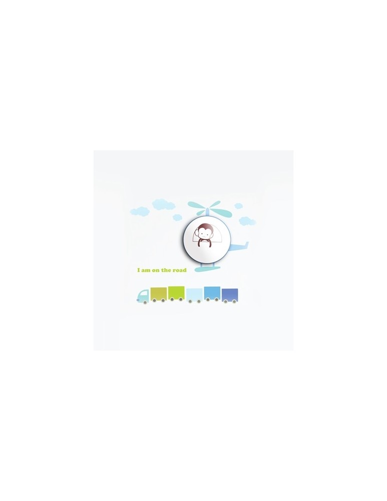 Bedside lamp for children's room - Milagro Children's lamp HELICOPTER 0,6W LED ML144 - product kolory-swiatla.pl 1