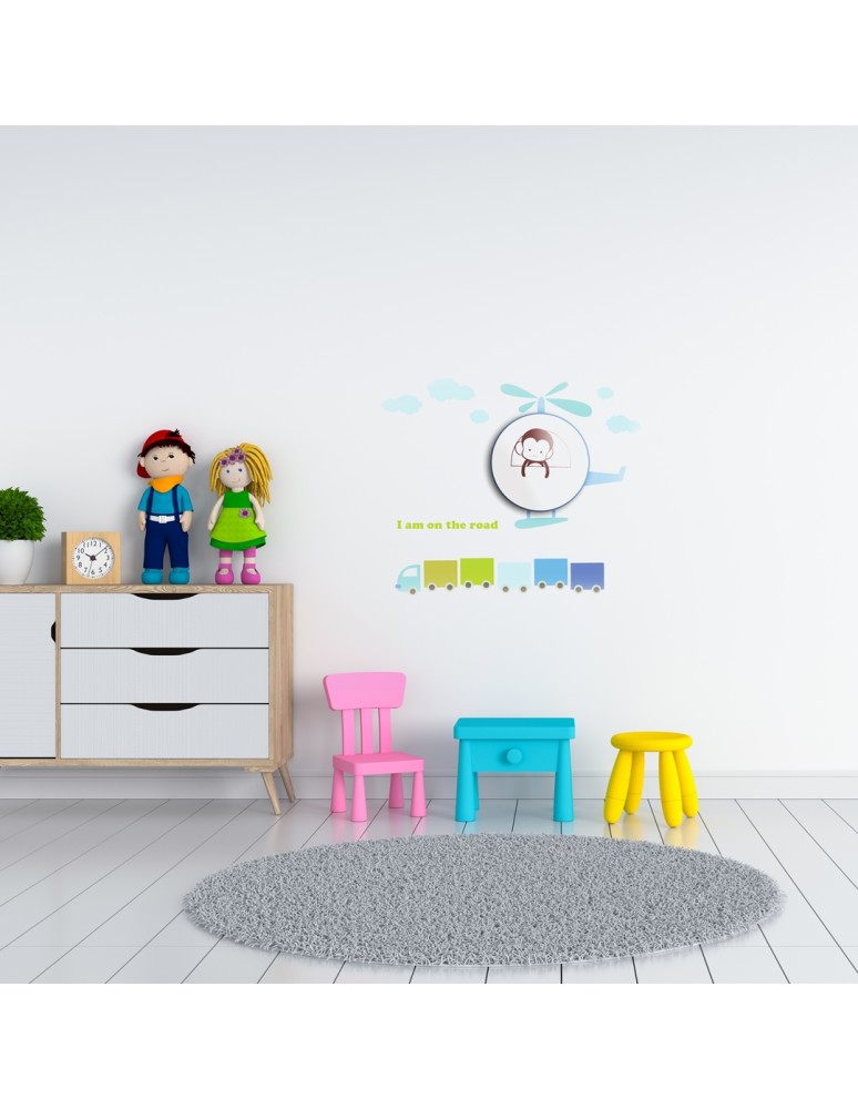 Bedside lamp for children's room - Milagro Children's lamp HELICOPTER 0,6W LED ML144 - product kolory-swiatla.pl 2