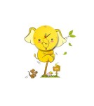 Bedside lamp for children's room - Milagro Children's lamp ELEPHANT LED CLOCK 0,6W LED ML147 - product 1