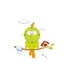 Bedside lamp for children's room - Milagro Children's lamp BIRD LED CLOCK 0,6W LED ML208 - product 1