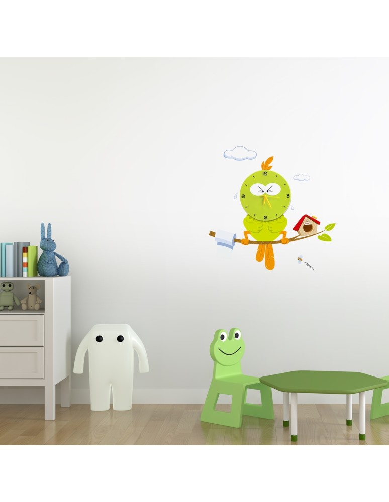 Bedside lamp for children's room - Milagro Children's lamp BIRD LED CLOCK 0,6W LED ML208 - product kolory-swiatla.pl 2