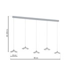 Pendant lamps - Milagro ELLIPSE 25W LED Pendant Lamp ML415 - product 9