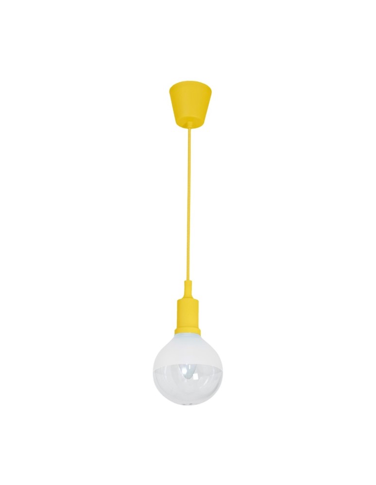 Pendant lamps bulbs - Milagro BUBBLE YELLOW 5W E14 LED Pendant Lamp ML463 - product kolory-swiatla.pl 1