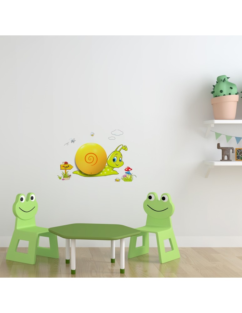 Bedside lamp for children's room - Milagro CHILDREN'S SNAIL LAMP 0,6W LED ML113 - product kolory-swiatla.pl 3