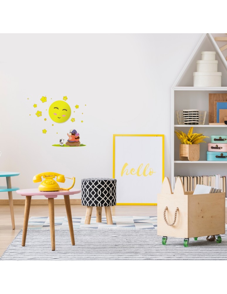 Bedside lamp for children's room - Milagro CHILDREN'S LAMP SUN 0,6W LED ML062 - product kolory-swiatla.pl 3