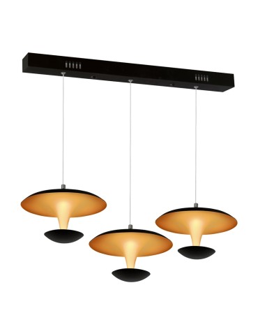 Milagro Lampa Wisząca COSTA  3x12W LED CZARNA ML360