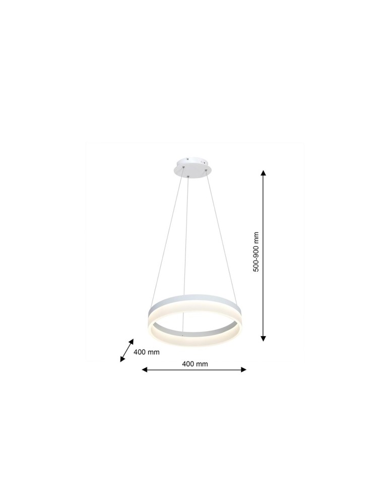 Pendant lamps circles - Milagro RING 24W LED Pendant Lamp ML405 - product kolory-swiatla.pl 6