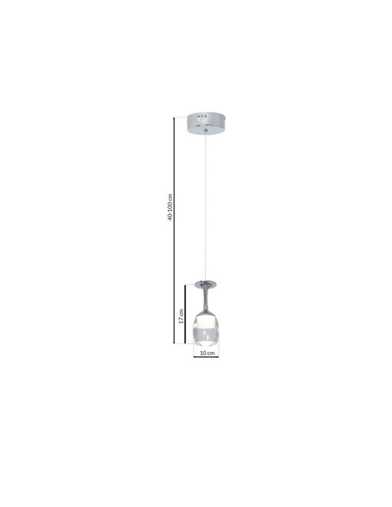 Pendant lamps - Milagro COPPA 1x5W LED Pendant Lamp ML436 - product kolory-swiatla.pl 9
