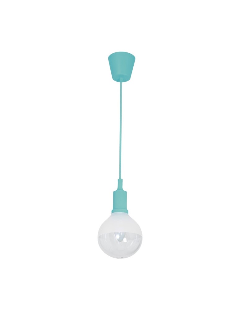 Pendant lamps bulbs - Milagro BUBBLE TURQUOISE 5W E14 LED Pendant Lamp ML459 - product kolory-swiatla.pl 1