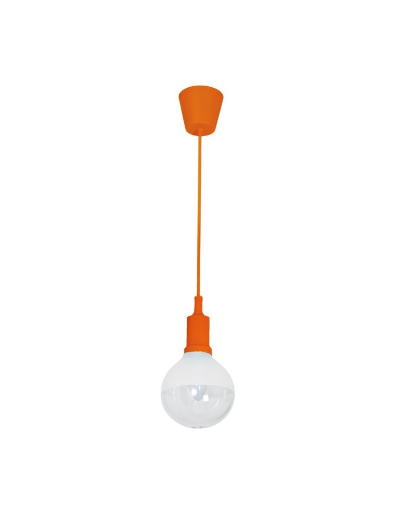 Pendant lamps bulbs - Milagro BUBBLE ORANGE 5W E14 LED Pendant Lamp ML460 - product kolory-swiatla.pl 1