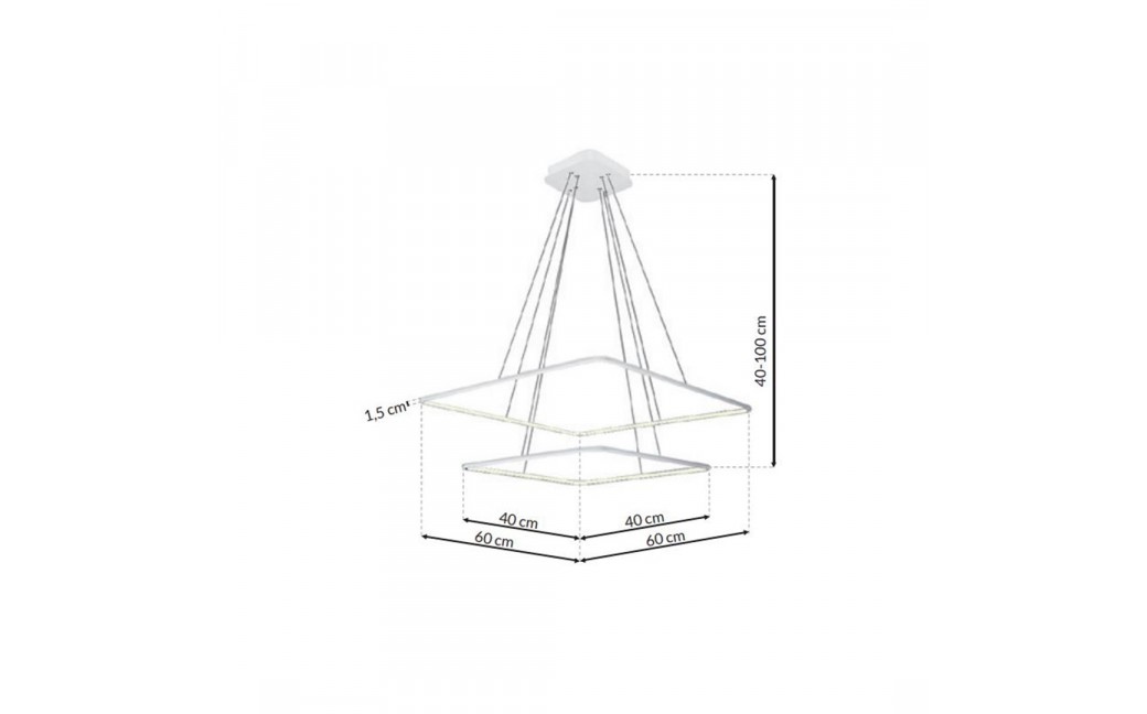 Milagro Lampa Wisząca NIX WHITE 50W LED ML514