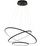 Pendant lamps circles - Milagro ORION BLACK 99W LED Pendant Lamp ML509 - product 8