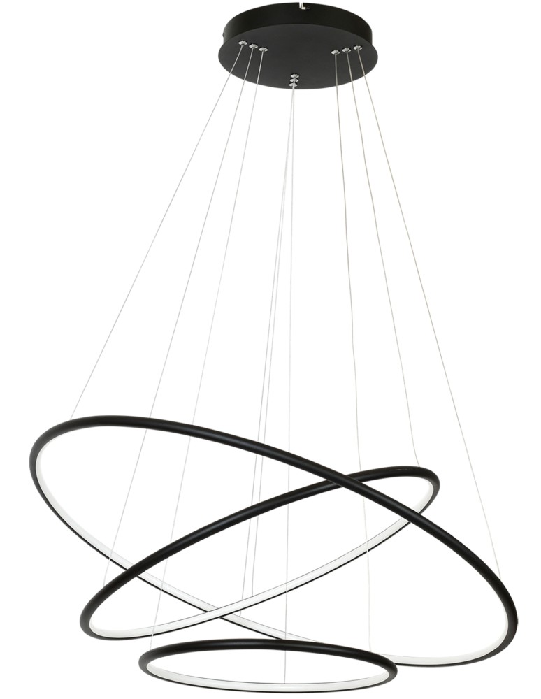 Pendant lamps circles - Milagro ORION BLACK 99W LED Pendant Lamp ML509 - product kolory-swiatla.pl 8