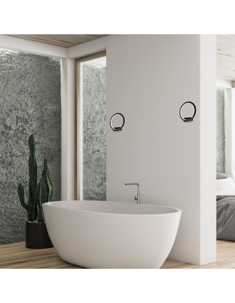 Ring wall lamps - Milagro Wall lamp ORION BLACK 10W LED ML506 - product kolory-swiatla.pl 5