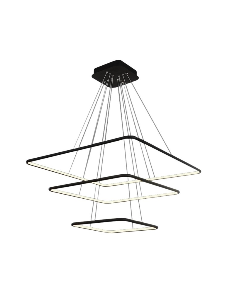 Pendant lamps - Milagro NIX BLACK 117W LED Pendant Lamp ML519 - product kolory-swiatla.pl 1