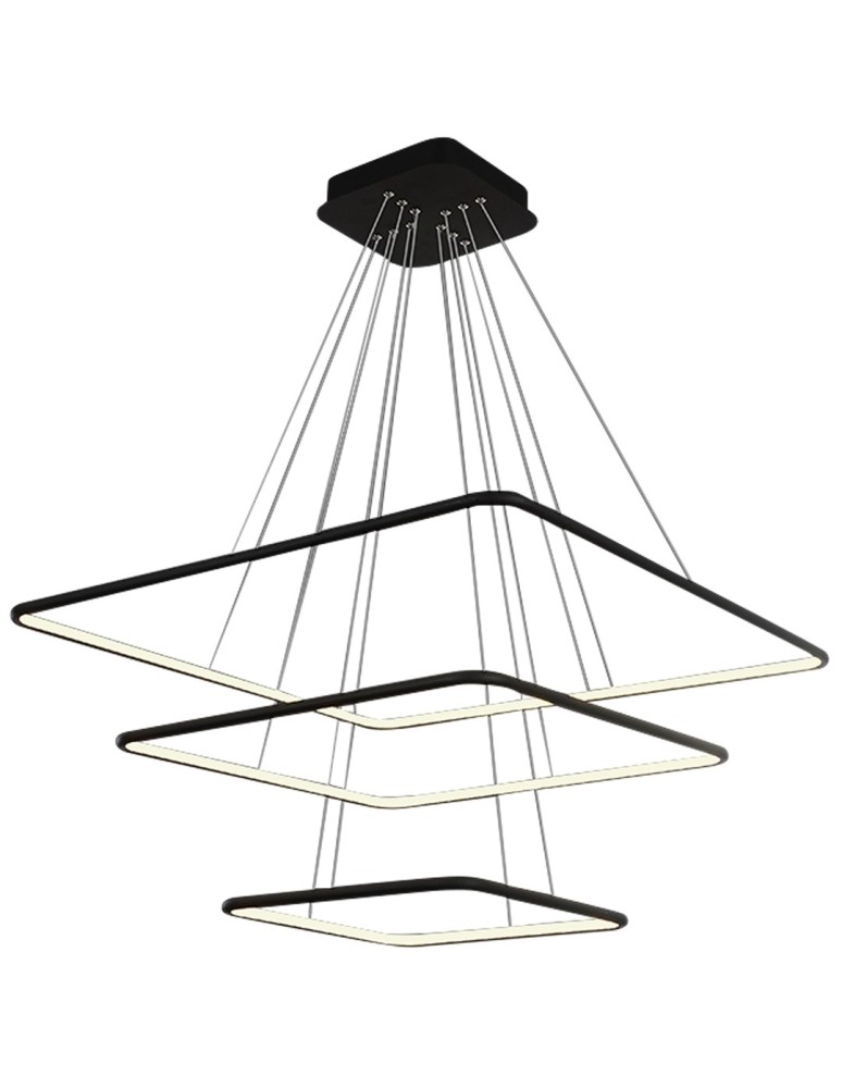 Pendant lamps - Milagro NIX BLACK 117W LED Pendant Lamp ML519 - product kolory-swiatla.pl 2